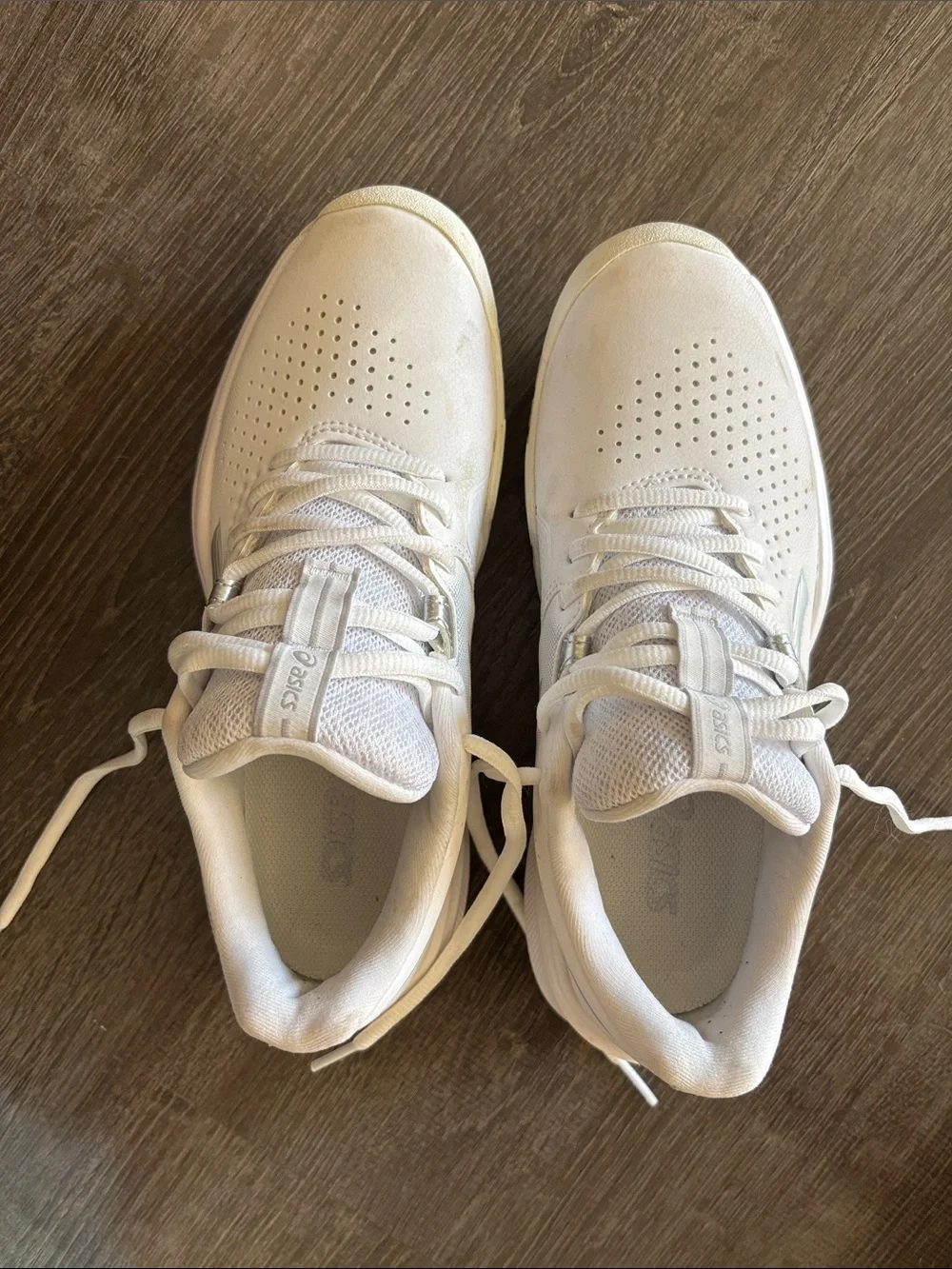 Asics Men's White Athletic Running Shoes
